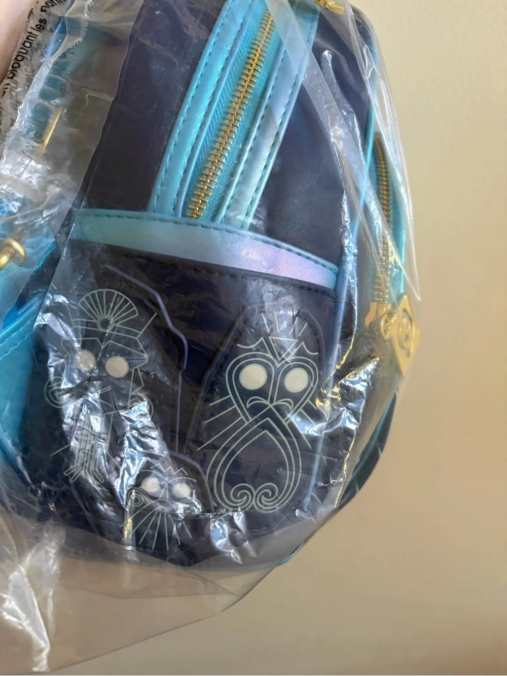 Loungefly Navy and Aqua Kida Mini Backpack